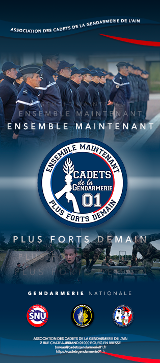 Kakemono – Cadets de la Gendarmerie de l’Ain